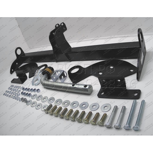 91310-A MOTODOR Фаркоп с оцинкованным шаром на Mitsubishi Pajero III 2000-2007, Mitsubishi Pajero lV 2007-2020 без выреза в бампере. Тип шара: A. Нагрузки: 2000/100 кг, масса фаркопа 20,6 кг (без электрики в комплекте)