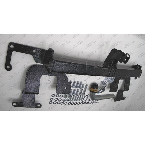 91602-A MOTODOR Фаркоп с оцинкованным шаром на Citroen Spacetourer 2016-, Peugeot Traveller 2016-, Citroen Jumpy 2016-, Peugeot Expert 2016-, Toyota Proace 2016-, Opel Zafira Life 2019-, Opel Vivaro 2019- без выреза в бампере. Тип шара: A. Нагрузки: 2300/