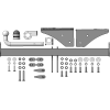 99002-A MOTODOR Фаркоп с оцинкованным шаром на CheryExeed TXL 2020-2021 без выреза в бампере. Тип шара: A. Нагрузки: 1500/75 кг, масса фаркопа 18,6 кг (без электрики в комплекте)
