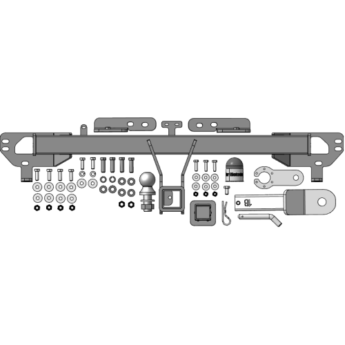 99006-E MOTODOR Фаркоп с оцинкованным шаром на Chery Tiggo 8 2020-2024, Chery Tiggo 8 Pro 2021-2024, Chery Tiggo 8 Pro Max 2022-. Необходима подрезка бампера. Тип шара: E. Нагрузки 1500/75 кг, масса фаркопа 18,0 кг (без электрики в комплекте)