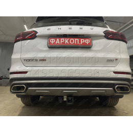 99006-E MOTODOR Фаркоп с оцинкованным шаром на Chery Tiggo 8 2020-2024, Chery Tiggo 8 Pro 2021-2024, Chery Tiggo 8 Pro Max 2022-. Необходима подрезка бампера. Тип шара: E. Нагрузки 1500/75 