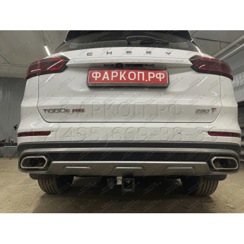 99006-E MOTODOR Фаркоп с оцинкованным шаром на Chery Tiggo 8 2020-2024, Chery Tiggo 8 Pro 2021-2024, Chery Tiggo 8 Pro Max 2022-. Необходима подрезка бампера. Тип шара: E. Нагрузки 1500/75 кг, масса фаркопа 18,0 кг (без электрики в комплекте)