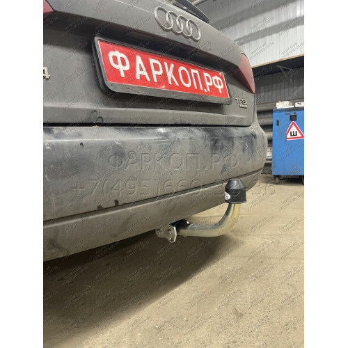 A047A GALIA Полностью оцинкованный фаркоп на Audi A4 B8 седан/универсал 2007-2015, Audi A4 Allroad 2009-2016, Audi A5 Sportback 2008-2016. Подрозетник убирается за бампер. Тип шара: A. Невидимый вырез бампера. Нагрузки: 2200/90 кг, масса фаркопа 17,72 кг