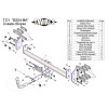 B204-BA TAVIALS ТСУ для BMW X6 E71 2008-2014 (требуется вырез в бампере), BMW X5 E70 дорестайл 2007-2010 (без выреза бампера). Тип шара: C (оцинкованный, съемный). Нагрузки: 1500/75 кг, масса фаркопа 19,98 кг (без электрики в комплекте)