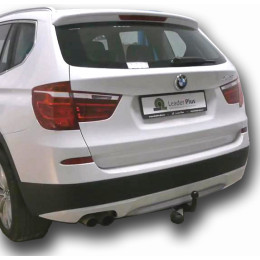 B205-A Лидер-плюс ТСУ для BMW X3 F25 2010-2017. Требуется подрезка бампера. Нагрузки: 1500/75 кг, масса фаркопа 12,38 кг (без электрики в комплекте)
