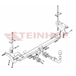 C-277 STEINHOF Фаркоп на Chevrolet Epica 2006-2012. Требуется подрезка бампера. Тип шара: AH (горизонтальное быстросъемное крепление шара на ключе). Нагрузки: 17