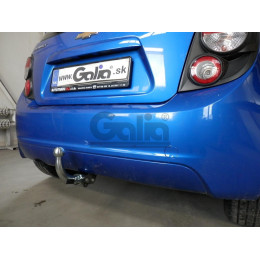 C070A GALIA Полностью оцинкованный фаркоп на Chevrolet Aveo хетчбек 2011-2015. Подрозетник убирается за бампер. Тип шара: A. Невидимый вырез бампера. Нагруз