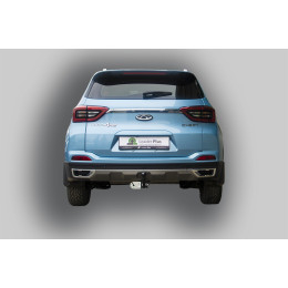 C109-A Лидер-плюс ТСУ для Tenet T4 2025-, Chery Tiggo 4 Pro 2022-. Требуется подрезка бампера. Тип шара: A. Нагрузки: 1200/75 кг, масса фаркопа 13,8 кг (без электрики в к