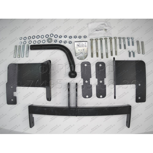 C209-A Лидер-плюс ТСУ для Chevrolet Rezzo 2000-2008, Daewoo Tacuma 2004-2008 без снятия и выреза бампера. Нагрузки: 1100/75 кг, масса фаркопа 19,3 кг, требуется 6 сверлений (без электрики в комплекте)