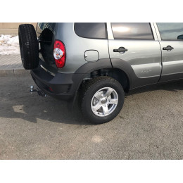 CHN-21-991122.00 PT GROUP Фаркоп на Lada Niva Travel 2021-, Chevrolet Niva 2008-2020, Lada Niva 2020-2021 без подрезки бампера. Тип шара: E (легкосъемный шар под квадрат). Нагрузки: 1500/50