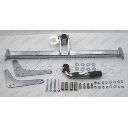 D041C GALIA Полностью оцинкованный фаркоп на Renault Duster 2WD, 4WD 2010-2015, 2015-2021, Renault Duster 2 2021-2022, Nissan Terrano 2014-2022. Тип шара: C (горизонтальный съемный). Невидим