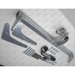 D041C GALIA Полностью оцинкованный фаркоп на Renault Duster 2WD, 4WD 2010-2015, 2015-2021, Renault Duster 2 2021-2022, Nissan Terrano 2014-2022. Тип шара: C (горизонтальный съемный). Невидим