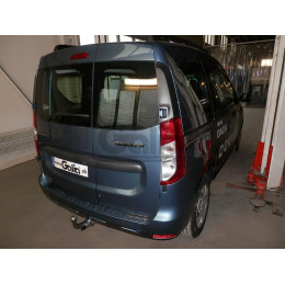 D045C GALIA Полностью оцинкованный фаркоп на Renault Dokker 2017-2019, Dacia Dokker 2012-2021, Renault Express 2020-. Подрозетник убирается за бампер. Тип шара: C (горизонтальны