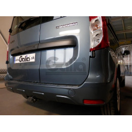 D045C GALIA Полностью оцинкованный фаркоп на Renault Dokker 2017-2019, Dacia Dokker 2012-2021, Renault Express 2020-. Подрозетник убирается за бампер. Тип шара: C (горизонтальны