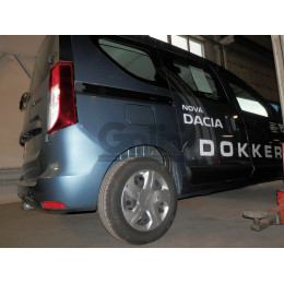 D045C GALIA Полностью оцинкованный фаркоп на Renault Dokker 2017-2019, Dacia Dokker 2012-2021, Renault Express 2020-. Подрозетник убирается за бампер. Тип шара: C (горизонтальны