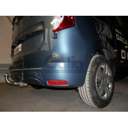 D045C GALIA Полностью оцинкованный фаркоп на Renault Dokker 2017-2019, Dacia Dokker 2012-2021, Renault Express 2020-. Подрозетник убирается за бампер. Тип шара: C (горизонтальны
