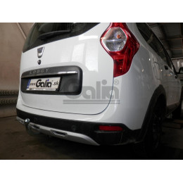 D046C GALIA Полностью оцинкованный фаркоп на Dacia Lodgy 2012-2022. Подрозетник убирается за бампер. Тип шара: C (горизонтальный съемный). Установка без сн