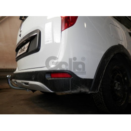 D046C GALIA Полностью оцинкованный фаркоп на Dacia Lodgy 2012-2022. Подрозетник убирается за бампер. Тип шара: C (горизонтальный съемный). Установка без сн