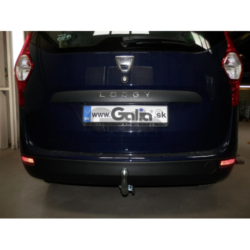 D046C GALIA Полностью оцинкованный фаркоп на Dacia Lodgy 2012-2022. Подрозетник убирается за бампер. Тип шара: C (горизонтальный съемный). Установка без снятия и выреза бампера. Нагрузки: 1500/75 кг, масса фаркопа 18,77 кг