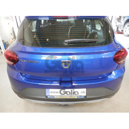 D050C GALIA Полностью оцинкованный фаркоп на Dacia Sandero III 2020-, Dacia Sandero Stepway III 2020-. Тип шара: C (горизонтальный съемный). Невидимый вырез бампера. Нагру