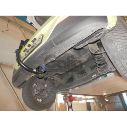 D059A GALIA Полностью оцинкованный фаркоп на Dongfeng Box 2024-. Тип шара: A. Невидимый вырез бампера. Нагрузки: 1000/50 кг, масса фаркопа 13,12 кг