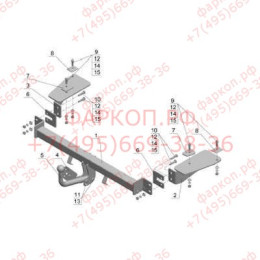 DW 06 AVTOS Фаркоп на Daewoo Kalos седан 2002-2006 необходима подрезка бампера. Тип шара: A. Нагрузки 1100/75 кг, масса фаркопа 23,5 кг (без электрики в комплекте)