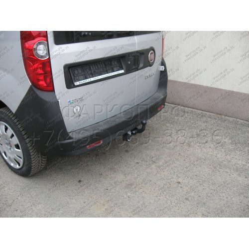 F-070 STEINHOF Фаркоп на FIAT Doblo, в т.ч. Maxi только CNG 2010-2022. Требуется подрезка бампера. Тип шара: A. Нагрузки: 1500/75 кг, масса фаркопа 22 кг (без электрики в комплекте)