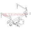 F-095 STEINHOF Фаркоп на FIAT Linea седан 2007-2015. Требуется подрезка бампера. Тип шара: A. Нагрузки: 1200/75 кг, масса фаркопа 16,7 кг (без электрики в комплекте)
