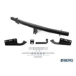 F.5711.001 BERG Фаркоп на Toyota RAV4 2013-2019. Требуется подрезка бампера. Тип шара: A. Нагрузки: 1200/75 кг, масса фаркопа 22 кг (без электрики в комплекте)