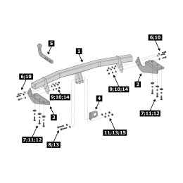 F.5711.001 BERG Фаркоп на Toyota RAV4 2013-2019. Требуется подрезка бампера. Тип шара: A. Нагрузки: 1200/75 кг, масса фаркопа 22 кг (без электрики в комплекте)
