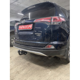 F.5711.001 BERG Фаркоп на Toyota RAV4 2013-2019. Требуется подрезка бампера. Тип шара: A. Нагрузки: 1200/75 кг, масса фаркопа 22 кг (без электрики в комплекте)