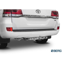 F.5713.003 BERG Фаркоп с нержавеющей накладкой на Toyota Land Cruiser 200 (кроме Executive, TRD) 2007-2021, Lexus LX 2007-2022 без снятия и подрезки бампера. Тип шара: F. Нагрузки: 