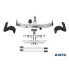 F.5713.003 BERG Фаркоп с нержавеющей накладкой на Toyota Land Cruiser 200 (кроме Executive, TRD) 2007-2021, Lexus LX 2007-2022 без снятия и подрезки бампера. Тип шара: F. Нагрузки: 1500/75 кг, масса фаркопа 18 кг (без электрики в комплекте)