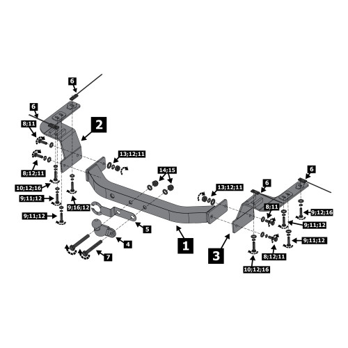 F.5713.003 BERG Фаркоп с нержавеющей накладкой на Toyota Land Cruiser 200 (кроме Executive, TRD) 2007-2021, Lexus LX 2007-2022 без снятия и подрезки бампера. Тип шара: F. Нагрузки: 1500/75 кг, масса фаркопа 18 кг (без электрики в комплекте)