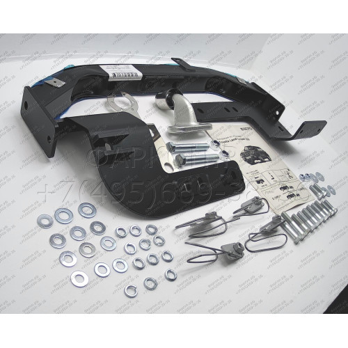 F.5713.003 BERG Фаркоп с нержавеющей накладкой на Toyota Land Cruiser 200 (кроме Executive, TRD) 2007-2021, Lexus LX 2007-2022 без снятия и подрезки бампера. Тип шара: F. Нагрузки: 1500/75 кг, масса фаркопа 18 кг (без электрики в комплекте)