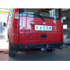 F070C GALIA Полностью оцинкованный фаркоп на FIAT Doblo 2001-2010. Тип шара: C (горизонтальный съемный). Невидимый вырез бампера. Нагрузки: 1500/60 кг, масса фаркопа 16,77 кг