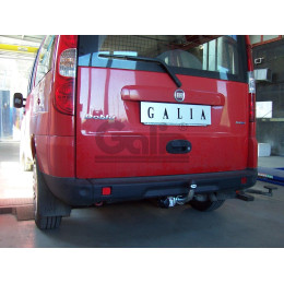 F070C GALIA Полностью оцинкованный фаркоп на FIAT Doblo 2001-2010. Тип шара: C (горизонтальный съемный). Невидимый вырез бампера. Нагрузки: 1500/60 кг, масса фа