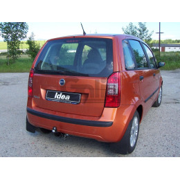 F092C GALIA Полностью оцинкованный фаркоп на FIAT Idea 2004-2012, Lancia Musa 2004-2012. Тип шара: C (горизонтальный съемный). Установка без снятия и выреза бампера. 