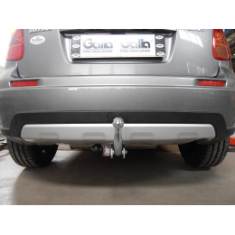 F109C GALIA Полностью оцинкованный фаркоп на Suzuki SX4 хетчбек 5 дверей 2006-2013 2WD/4WD, FIAT Sedici 2006-2014. Тип шара: C (горизонтальный съемный). Невидимый вырез б