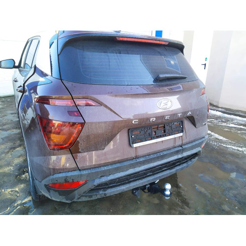 FA 0180-E Бизон Фаркоп на Hyundai Creta 2016-2021, 2021-2022, Solaris HC 2024- без подрезки бампера. Тип шара: E (легкосъемный шар под квадрат). Нагрузки: 2300/120 кг. Не комплектуется электрикой