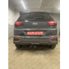 FA 0180-E Бизон Фаркоп на Hyundai Creta 2016-2021, 2021-2022, Solaris HC 2024- без подрезки бампера. Тип шара: E (легкосъемный шар под квадрат). Нагрузки: 2300/120 кг. Не комплектуется электрикой