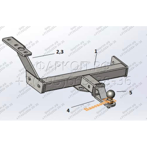 FA 0210-E Бизон Фаркоп на Subaru Forester 2007-2013 без подрезки бампера. Тип шара: E (легкосъемный шар под квадрат). Нагрузки: 2800/120 кг. Не комплектуется электрикой