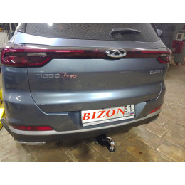 FA 0390-E Бизон Фаркоп на Tenet T7 2025-, Chery Tiggo 7 Pro Max 2023-, Chery Tiggo 7 Pro 2020-2024, Xcite X-Cross 7 2024- без подрезки бампера. Тип шара: E (легкосъемный шар под квадрат). На