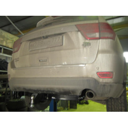 FA 0977-E Бизон Фаркоп на Jeep Grand Cherokee 2010-2021 без подрезки бампера. Тип шара: E (легкосъемный шар под квадрат). Нагрузки: 3500/120 кг. Не комплектуется эл