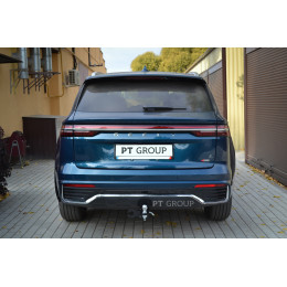 GMN-21-991122.00 PT GROUP Фаркоп на Geely Monjaro 2022-. Необходима подрезка бампера. Тип шара: E (легкосъемный шар под квадрат). Нагрузки: 1250/75 кг, масса фаркопа 14