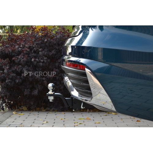 GMN-21-991122.00 PT GROUP Фаркоп на Geely Monjaro 2022-. Необходима подрезка бампера. Тип шара: E (легкосъемный шар под квадрат). Нагрузки: 1250/75 кг, масса фаркопа 14 кг (без электрики в комплекте)