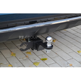 GMN-21-991122.00 PT GROUP Фаркоп на Geely Monjaro 2022-. Необходима подрезка бампера. Тип шара: E (легкосъемный шар под квадрат). Нагрузки: 1250/75 кг, масса фаркопа 14