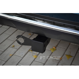 GMN-21-991122.00 PT GROUP Фаркоп на Geely Monjaro 2022-. Необходима подрезка бампера. Тип шара: E (легкосъемный шар под квадрат). Нагрузки: 1250/75 кг, масса фаркопа 14