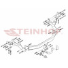 H-241 STEINHOF Фаркоп на Hyundai H1 / H300 фургон, микроавтобус 2008-2018, 2018-2023. Требуется подрезка бампера. Тип шара: A. Нагрузки: 2400/100 кг, масса фаркопа 25,8 кг (без электрики в комплекте)