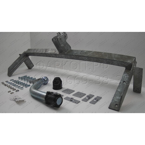 H011A GALIA Полностью оцинкованный фаркоп на Honda Civic седан 1995-1999. Тип шара: A. Невидимый вырез бампера. Нагрузки: 1200/50 кг, масса фаркопа 15,25 кг